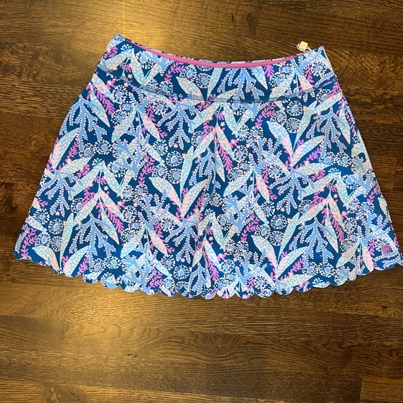 Lilly Pulitzer Aila High Rise Scallop Skort UPF 50+ - Picture 2 of 7